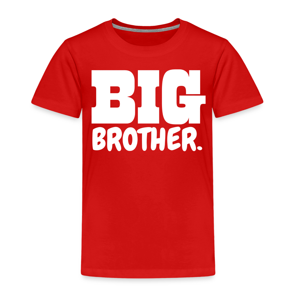 Toddler Big Brother Premium T-Shirt - red