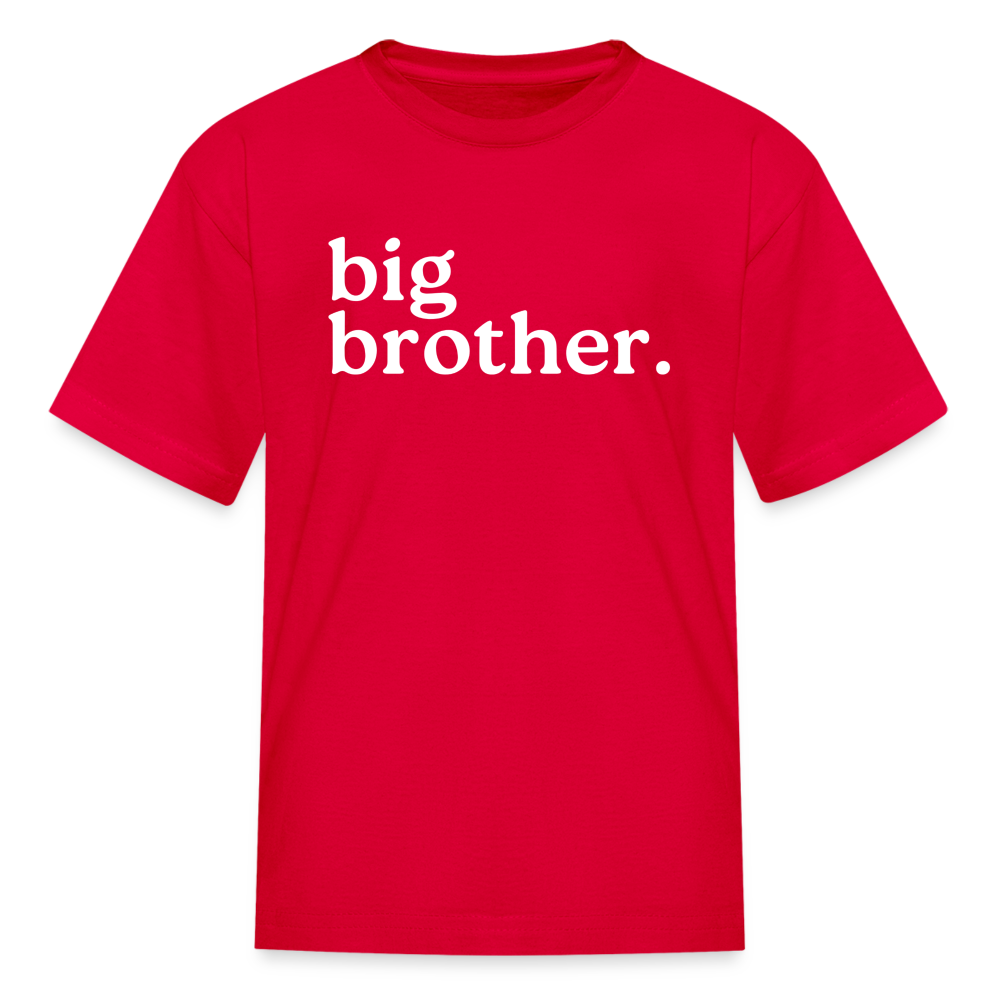 Youth Big Brother Short Sleeve T-Shirt - red