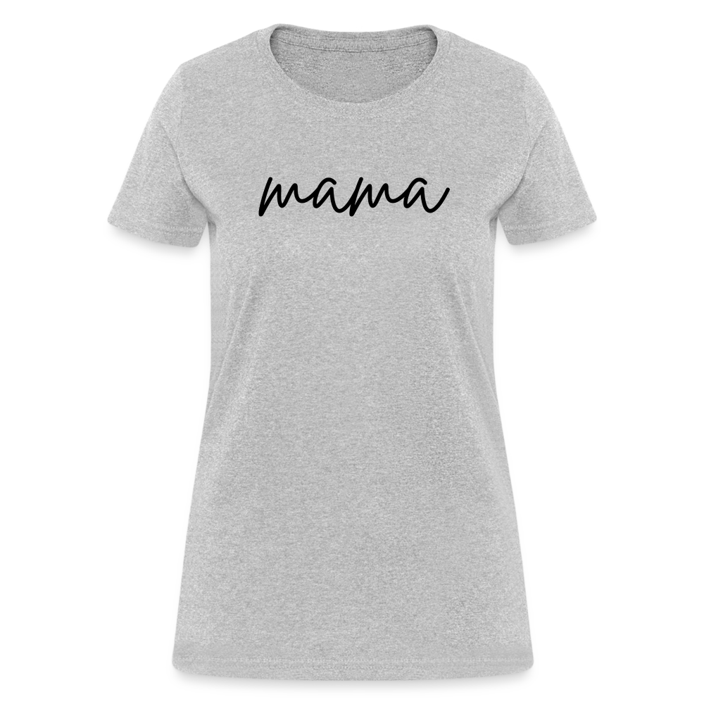 Mama Script Women's T-Shirt - heather gray