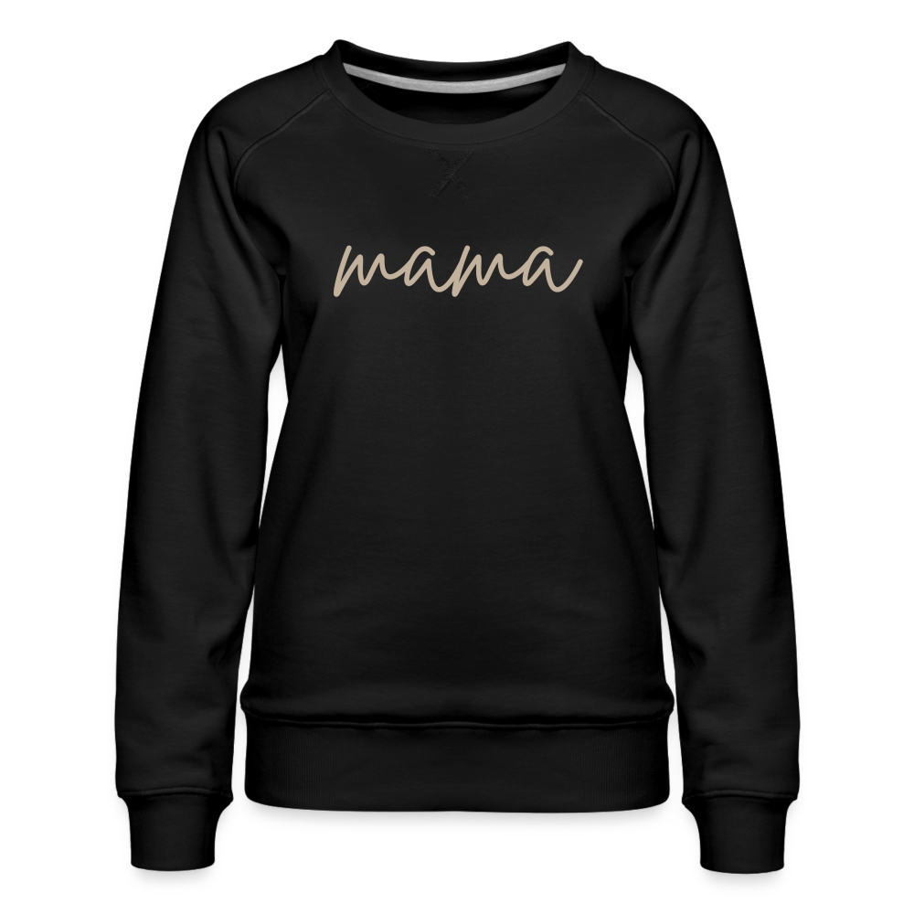 Mama Word Women’s Premium Sweatshirt - black