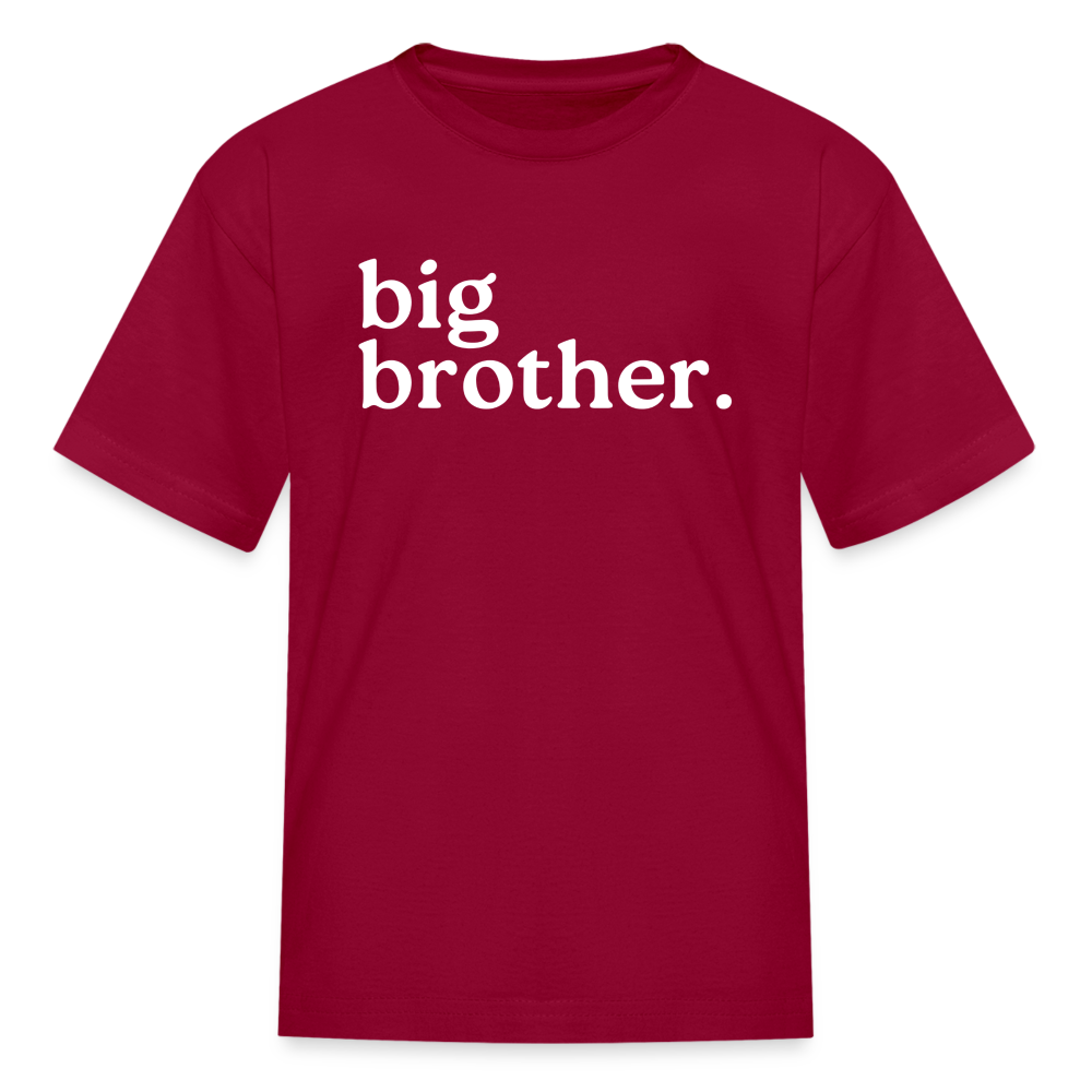 Youth Big Brother Short Sleeve T-Shirt - dark red