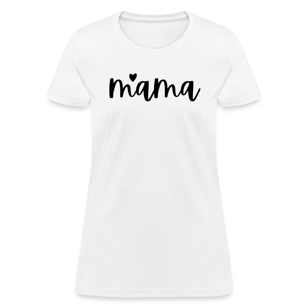 Mama Heart Women's T-Shirt - white