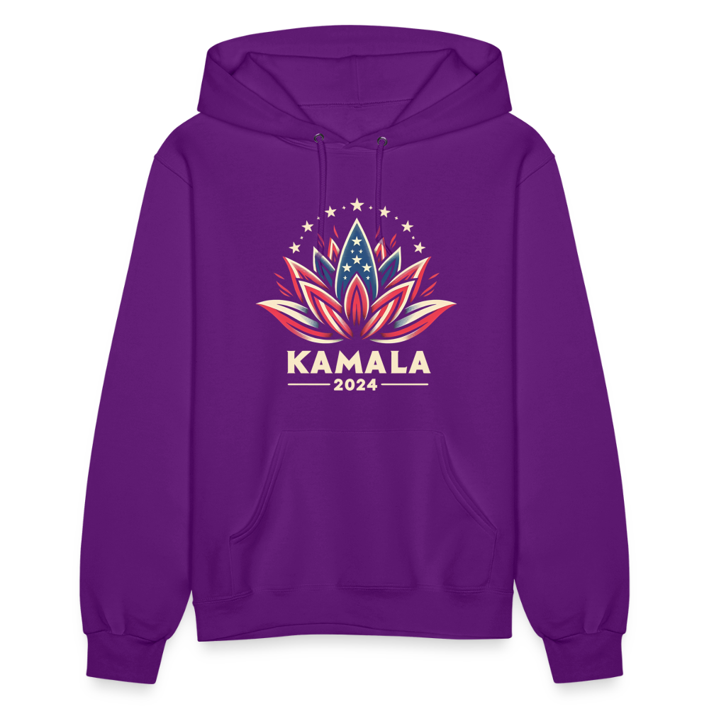 Kamala Harris 2024 Presidential Lotus Women's Hoodie - purple