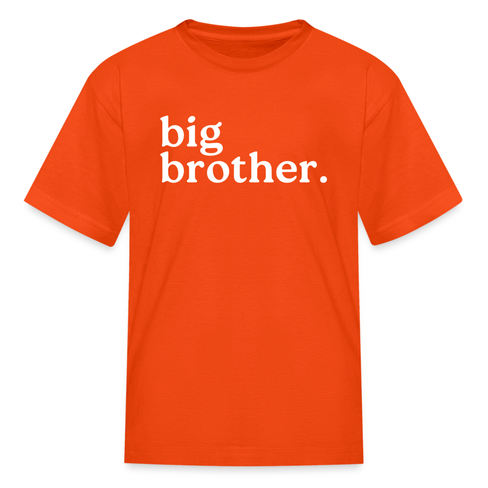 Youth Big Brother Short Sleeve T-Shirt - orange