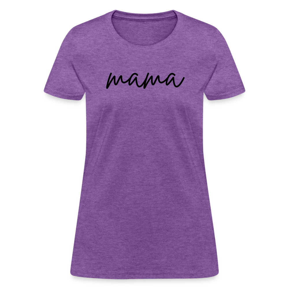 Mama Script Women's T-Shirt - purple heather