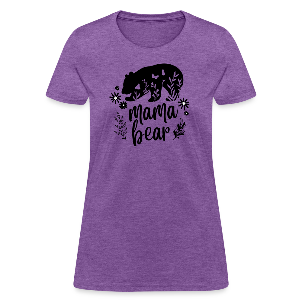 Mama Bear Women's T-Shirt - purple heather