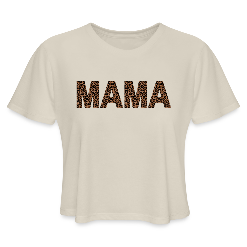 Mama Women's Cropped T-Shirt - dust