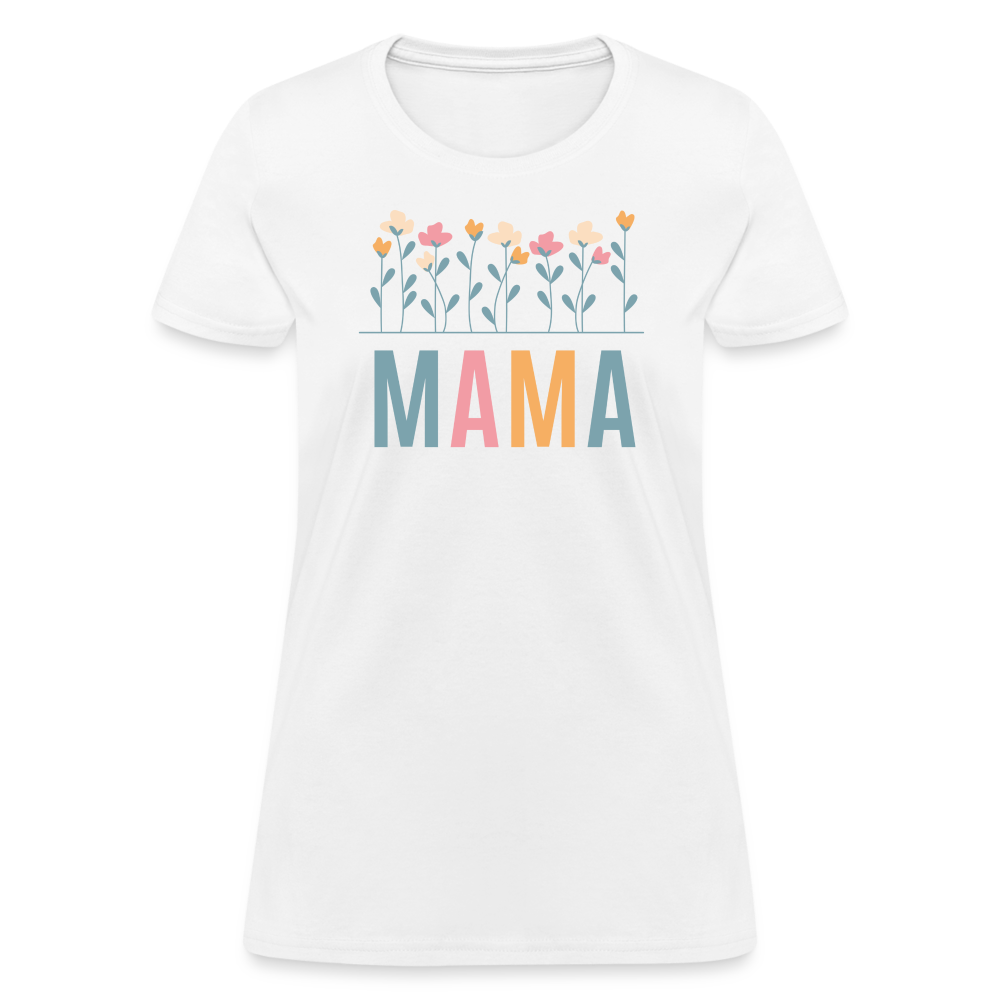 Mama Flowers Women's T-Shirt - white