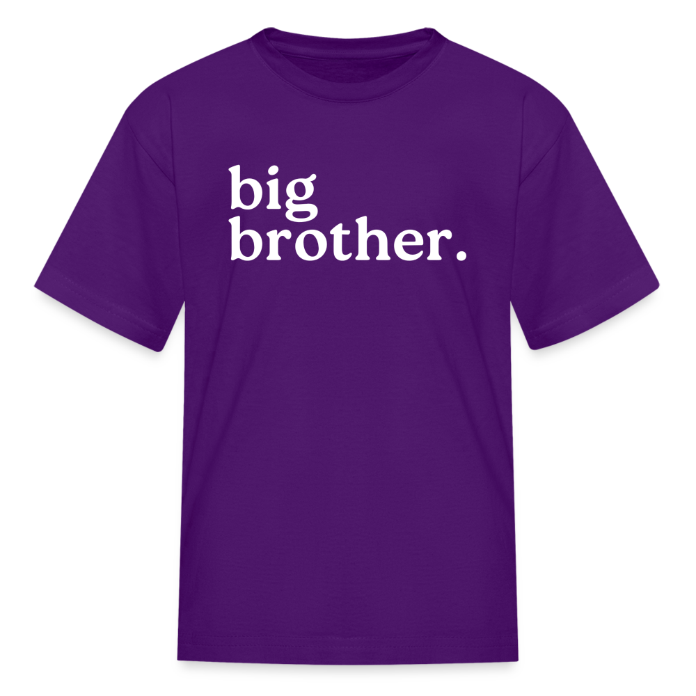 Youth Big Brother Short Sleeve T-Shirt - purple