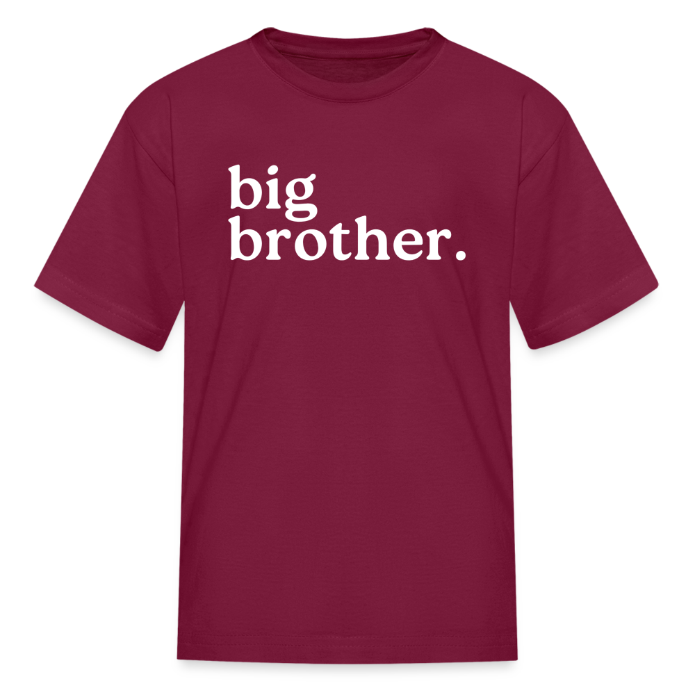 Youth Big Brother Short Sleeve T-Shirt - burgundy