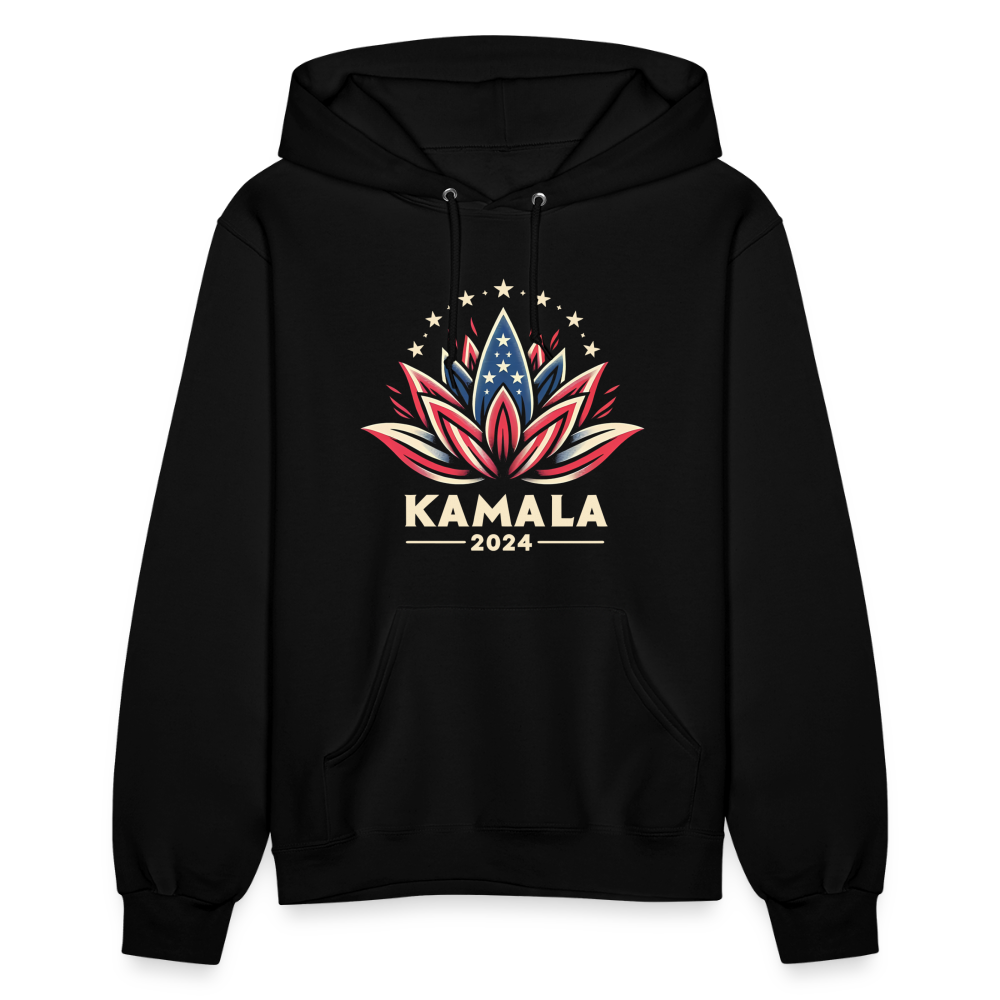 Kamala Harris 2024 Presidential Lotus Women's Hoodie - black