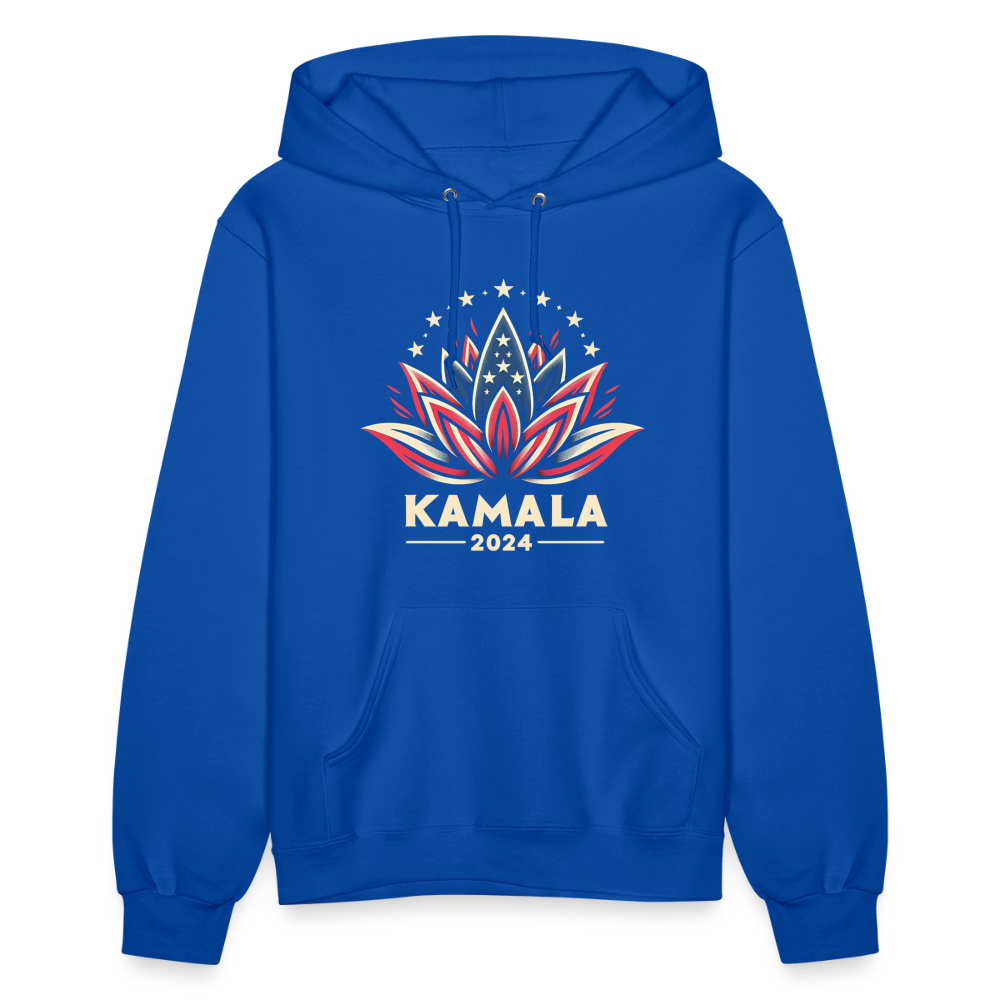 Kamala Harris 2024 Presidential Lotus Women's Hoodie - royal blue