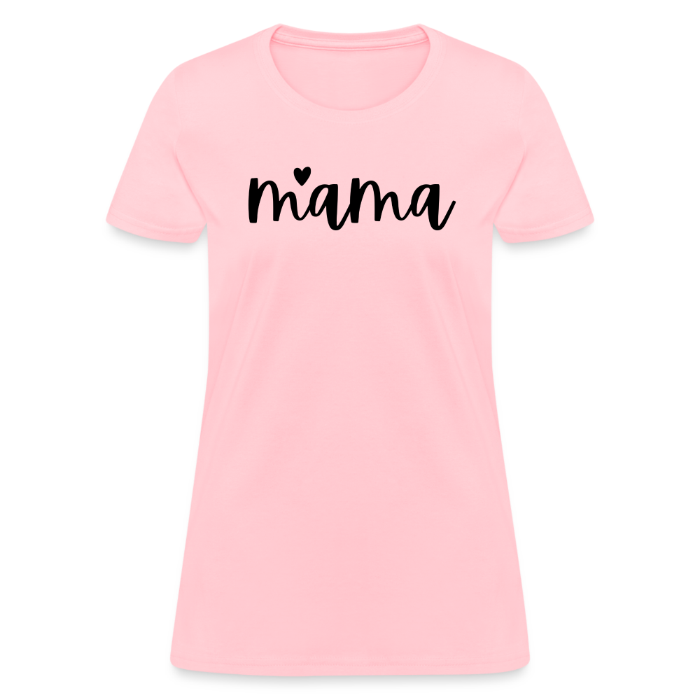 Mama Heart Women's T-Shirt - pink