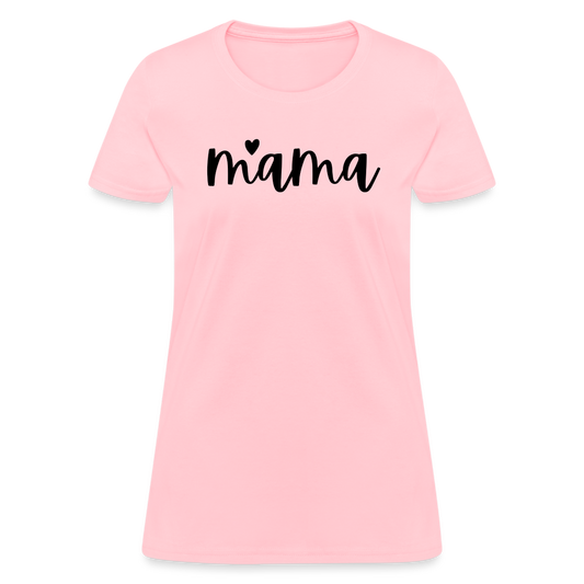 Mama Heart Women's T-Shirt - pink