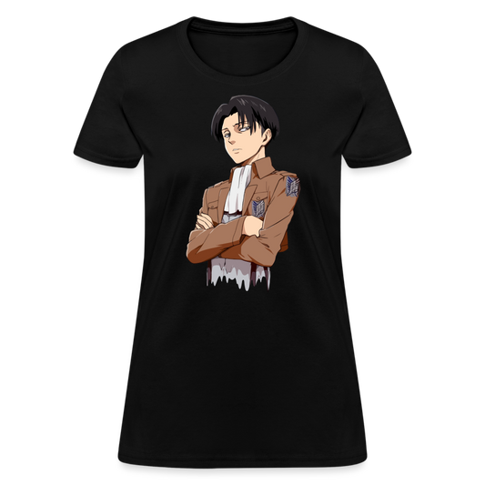 Levi Ackerman Drip Premium AOT Women's Anime T-Shirt - black