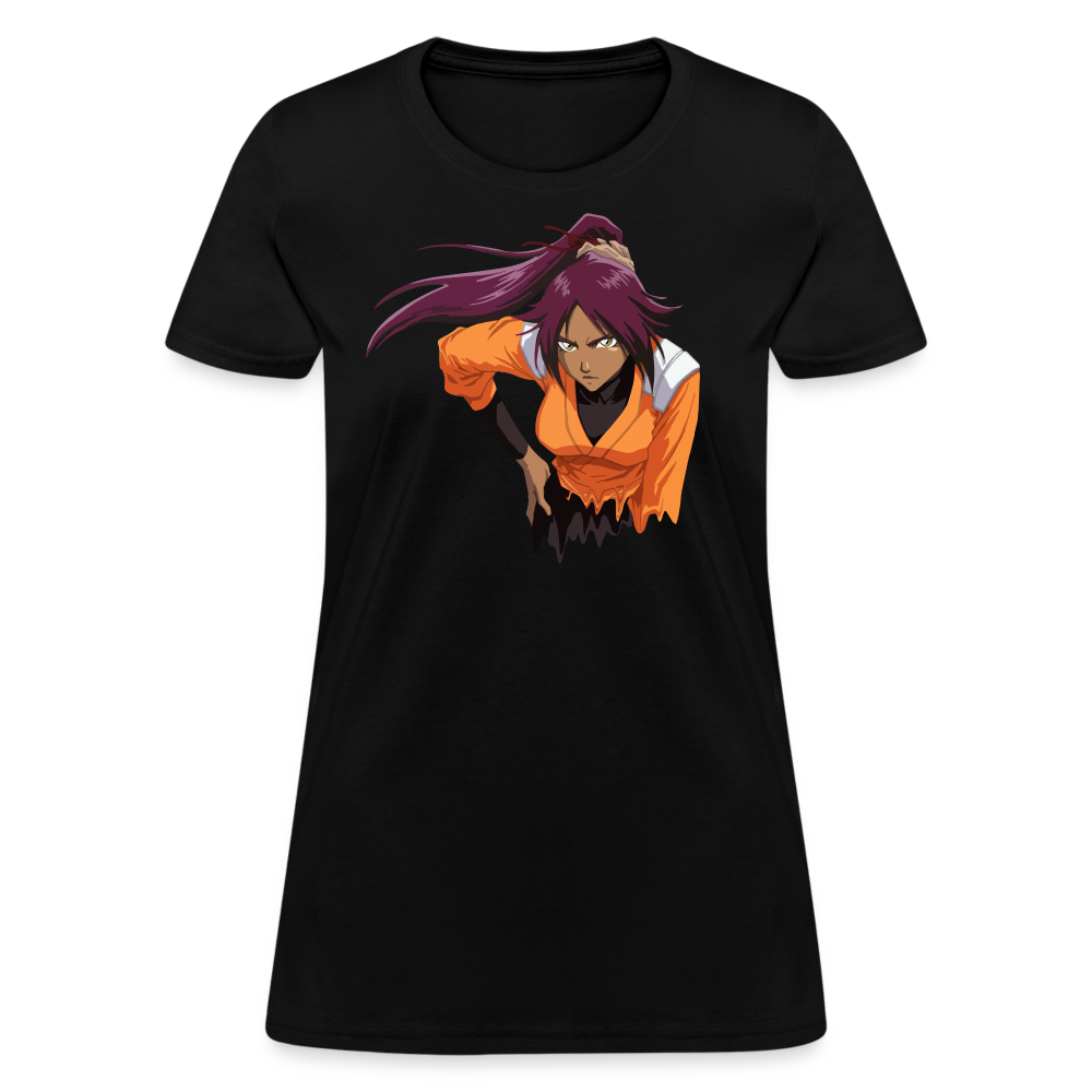 Yoruichi Drip Premium Bleach Women's Anime T-Shirt - black