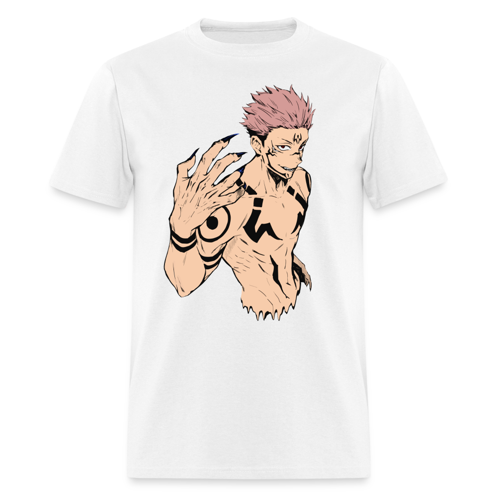 Sukuna Drip Premium Jujutsu Kaisen Anime T-Shirt - white