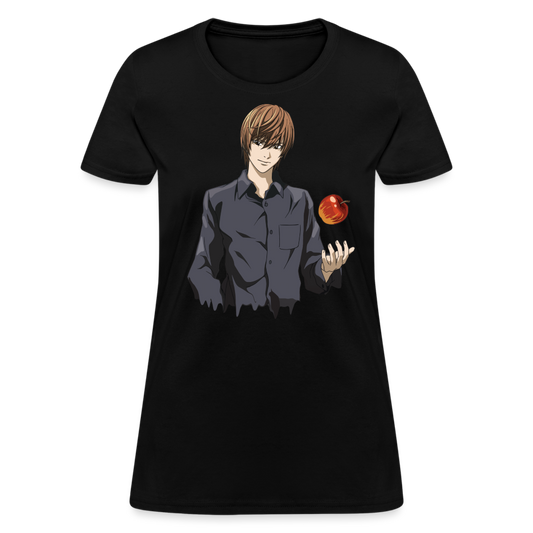 Light Yagami Drip Premium Death Note Women's Anime T-Shirt - black