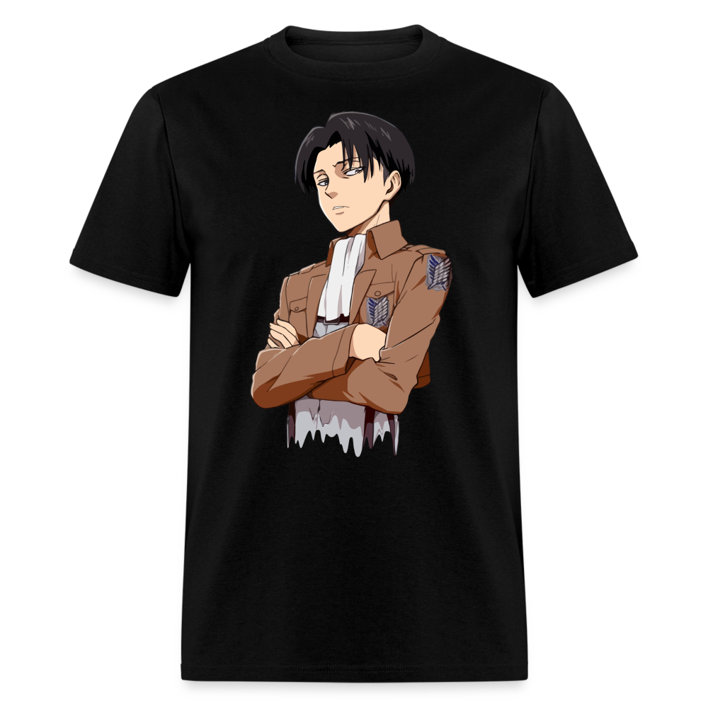 Levi Ackerman Drip Premium AOT Anime T-Shirt - black